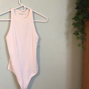 Abercrombie and Fitch Soft AF white tank bodysuit